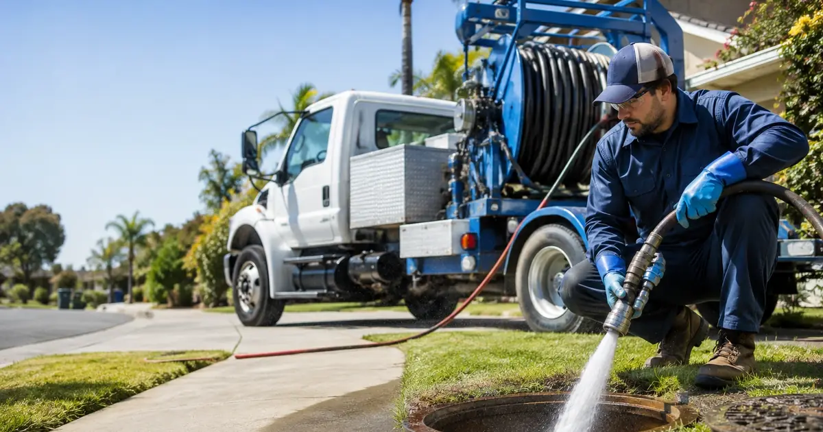 Hydro jet sewer cleaning Kettleman City