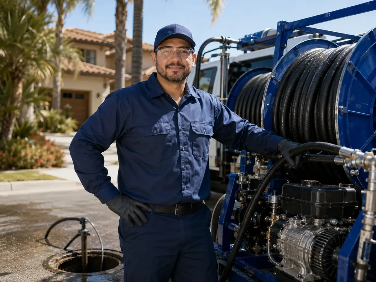 Hydro jet sewer cleaning in Kettleman City