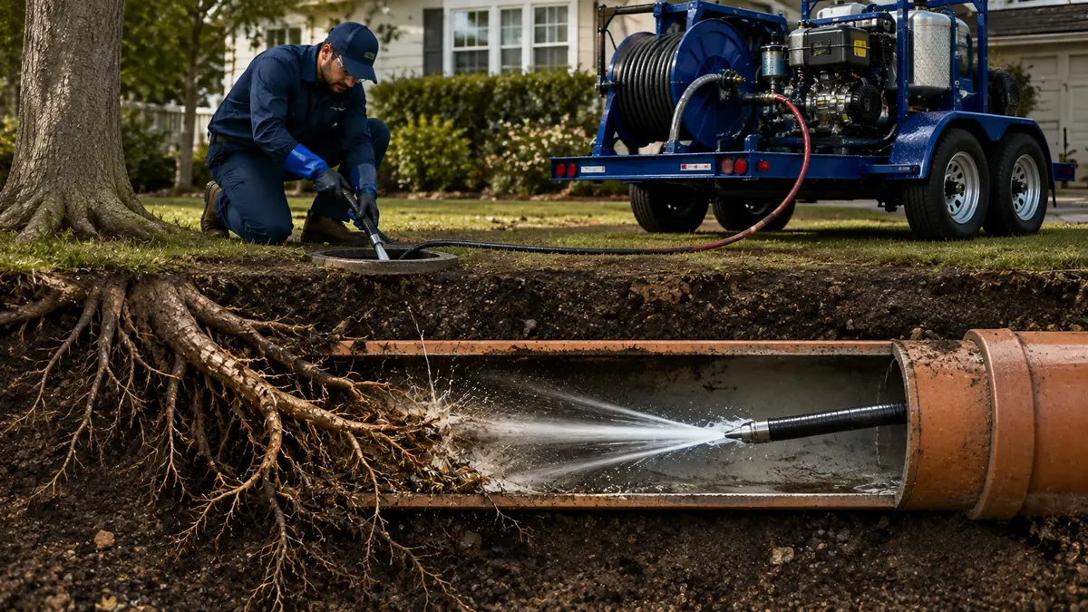 Tree Root Removal with Hydro Jetting in Kettleman City